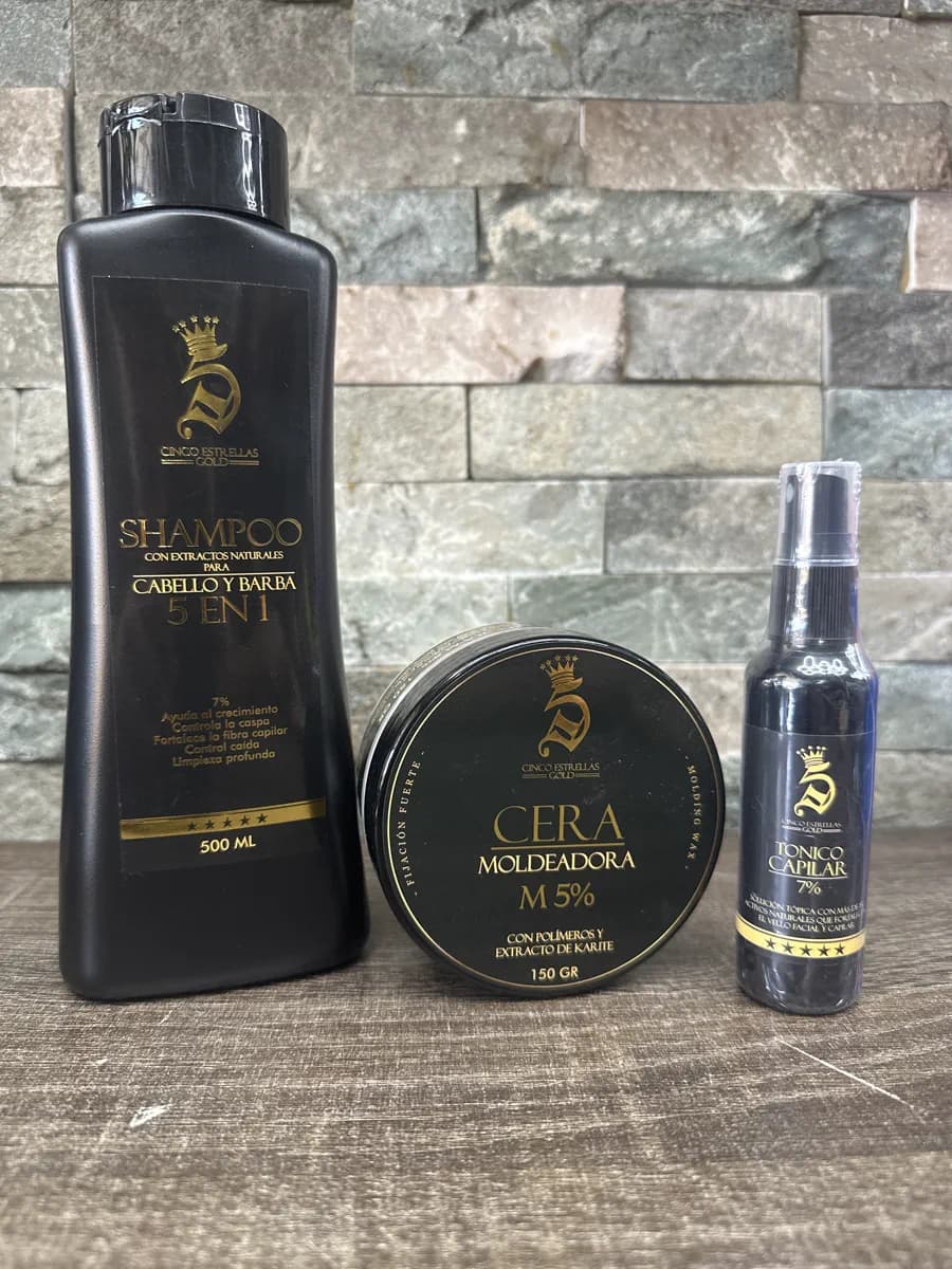 Kit 5 Estrellas Con Minoxidil X 3
