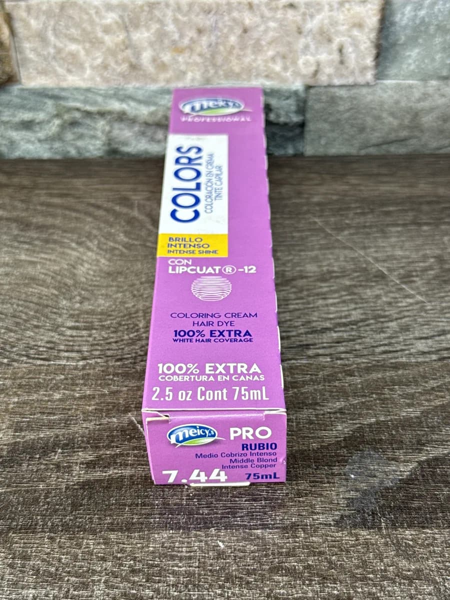Tinte Meicy’s Rubio medio cobrizo intenso 7.44