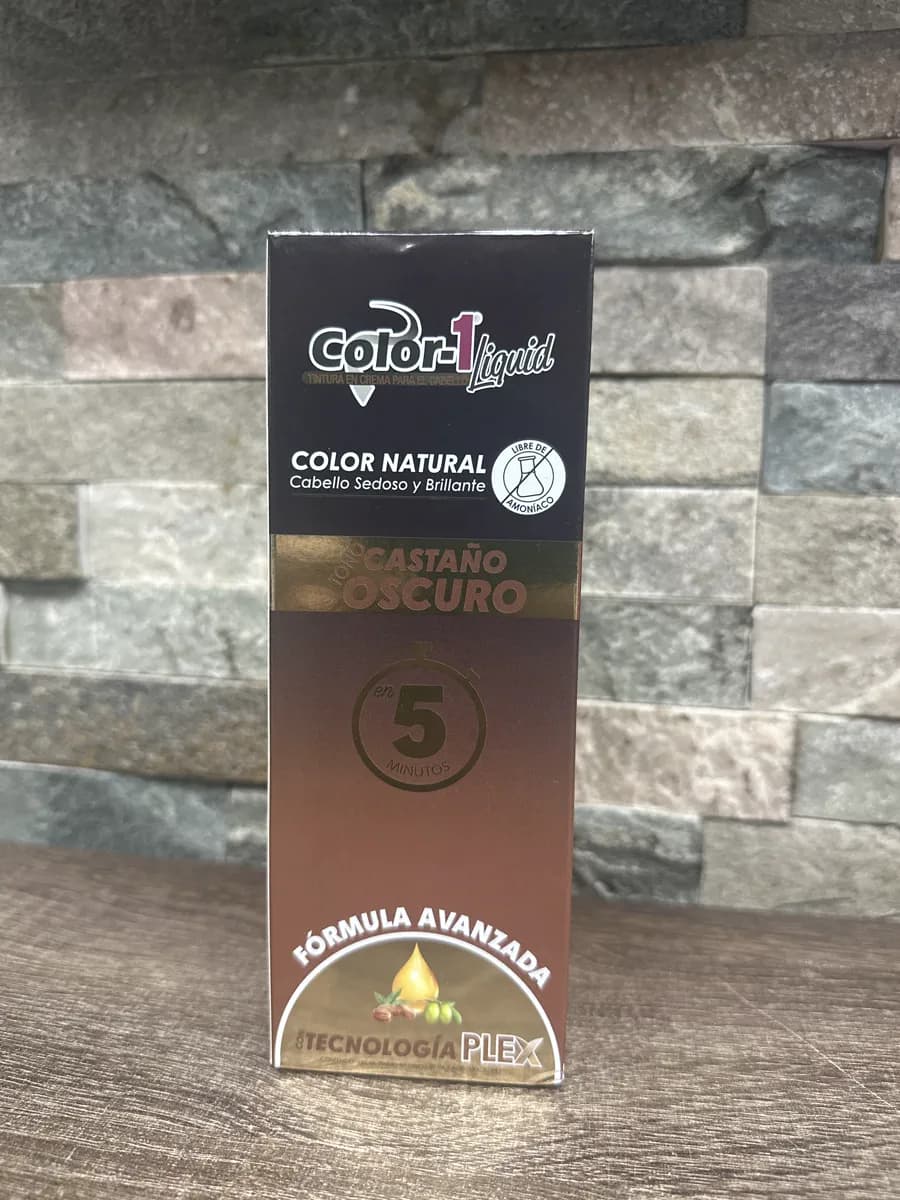 Tinte en crema Color-1 castaño oscuro 180ml