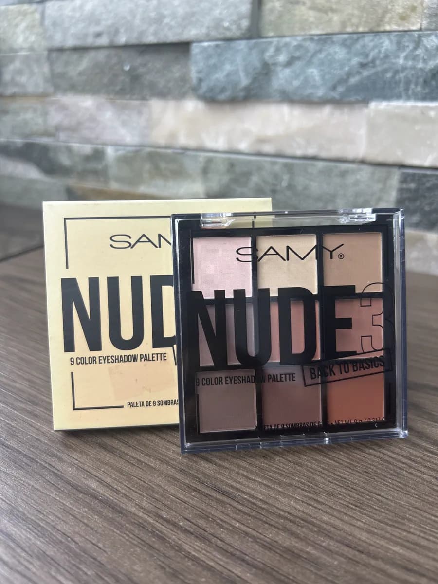 Paleta de 9 sombras Samy Nude