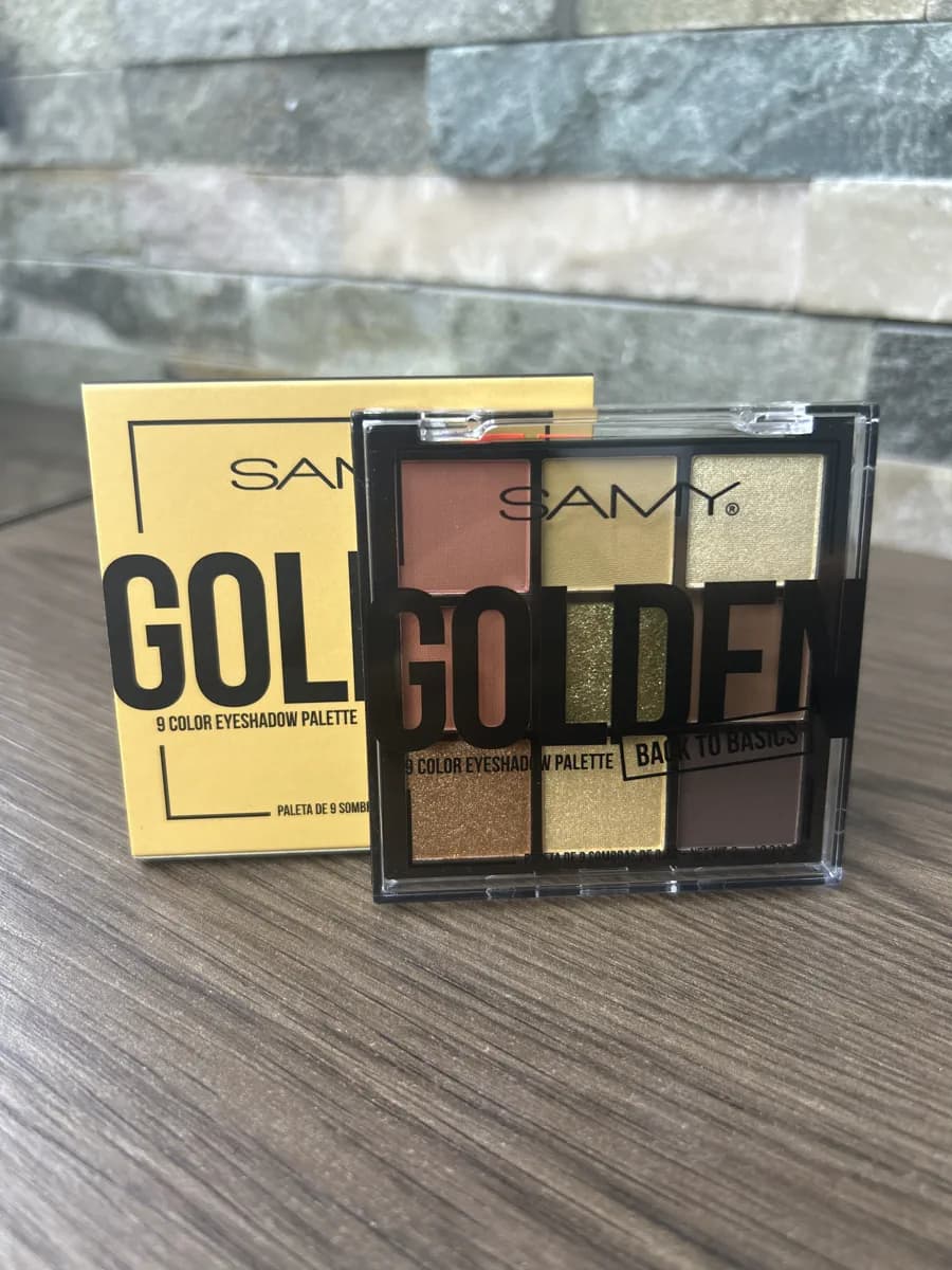 Paleta de 9 Sombras Samy Golden