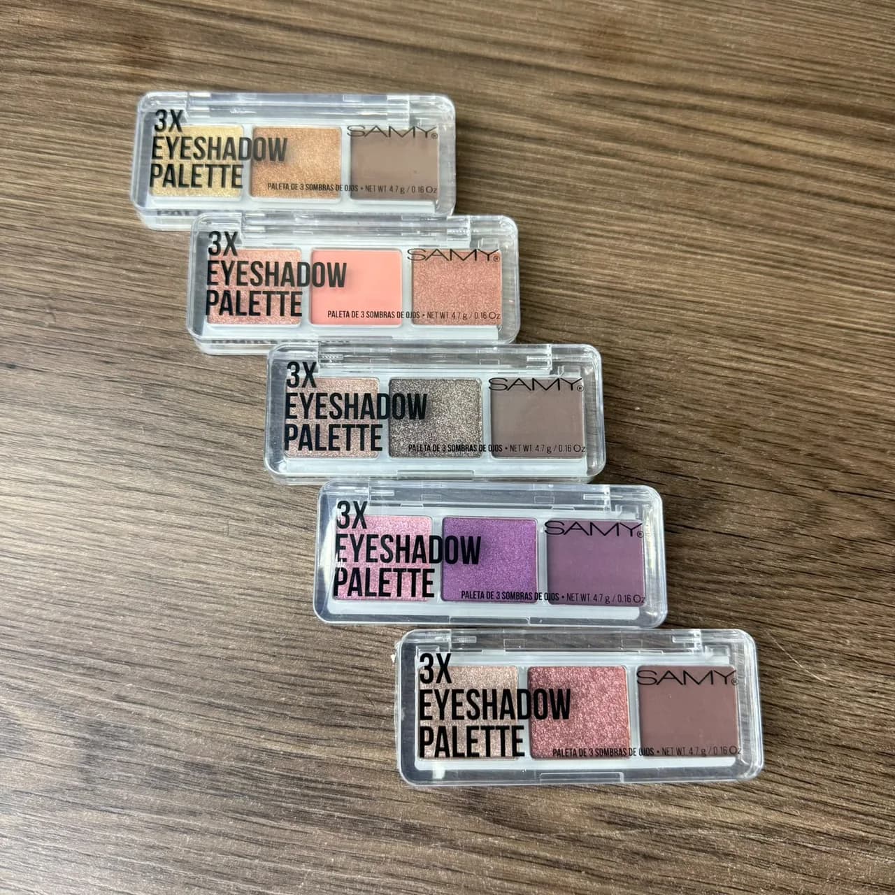 Paleta de 3 sombras de ojos Samy