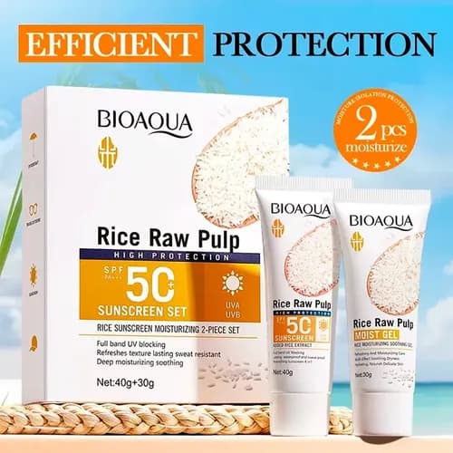 Bioaqua- protector facial de arroz