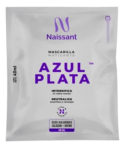 Naissant Mascarilla Matizante Azul Plata 40ml