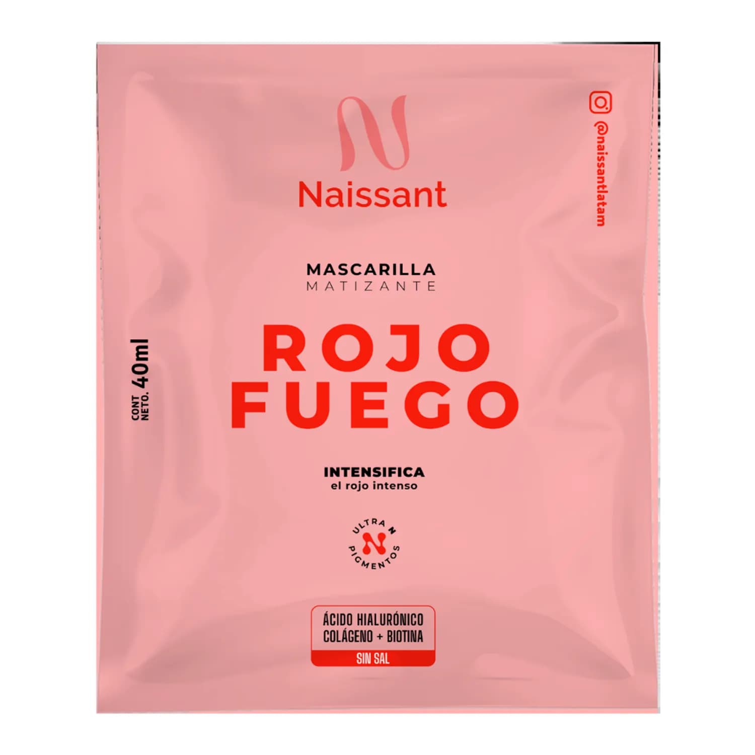 Naissant Mascarilla Matizante Rojo Fuego 40ml
