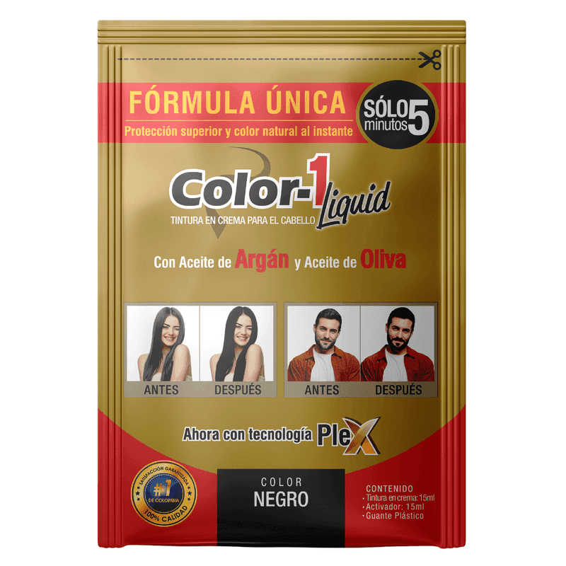 Tinte en crema color-1 Negro