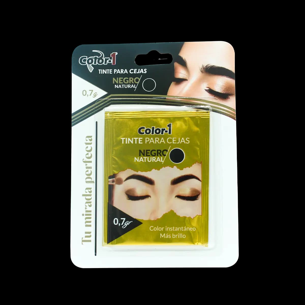 Tinte para cejas color-1 Negro 0,7g