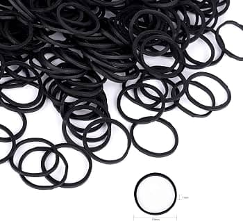 Cauchos para peinado negro CEC-032