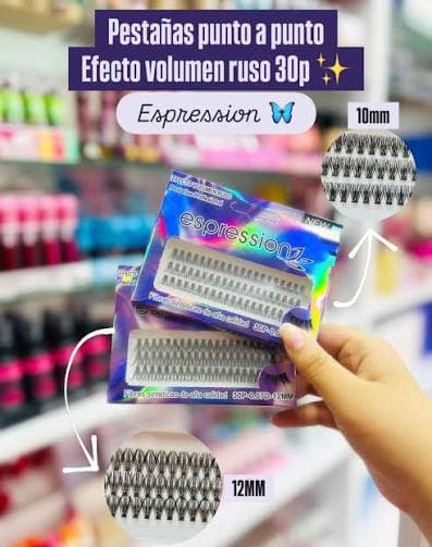 Pestañas espression volumen ruso 30P 14mm