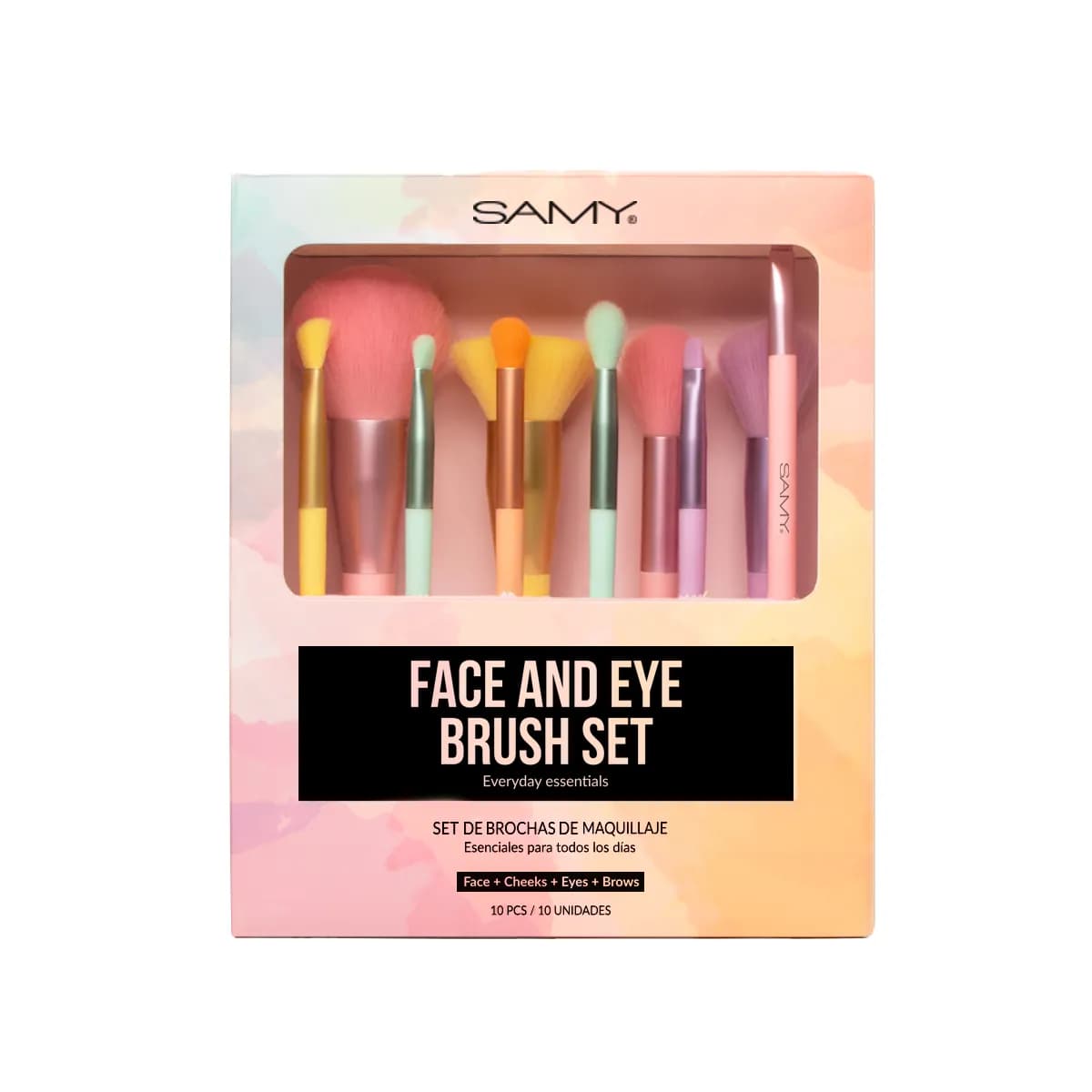 Set de brochas Samy *10 Rainbow