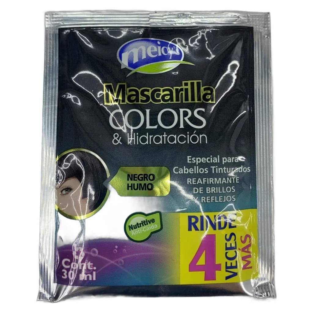 Mascarilla Colors & Hidratación Meicys Negro Humo 30ml