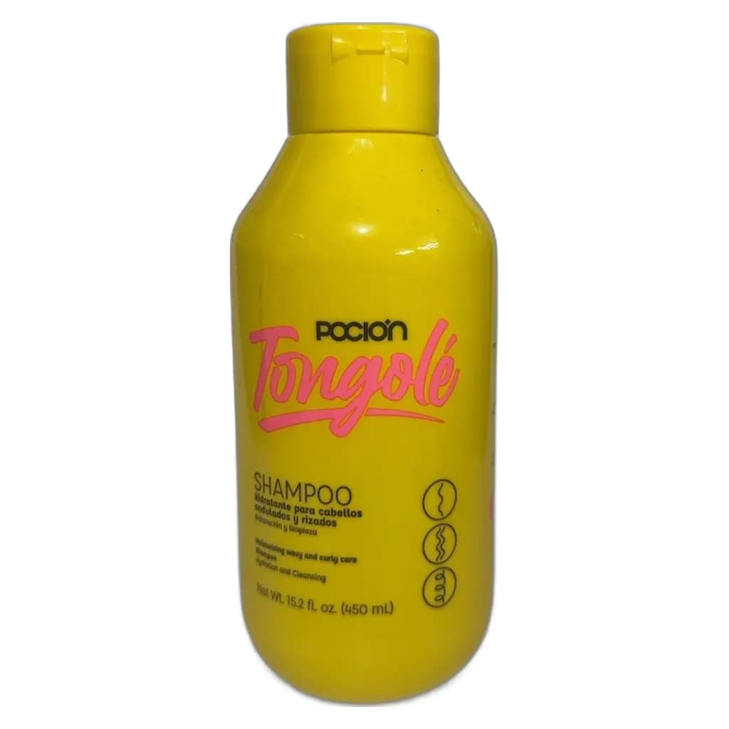 Poción Tongolé Shampoo Hidratante Cabellos Ondulados y Rizados 450ml