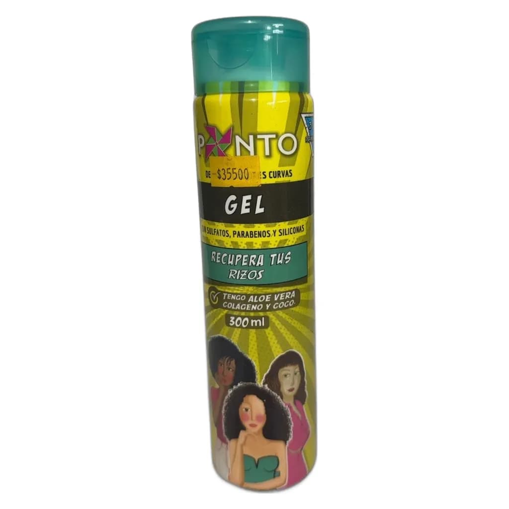 Ponto Gel Recupera Tus Rizos Aloe Vera Colágeno Coco 300ml
