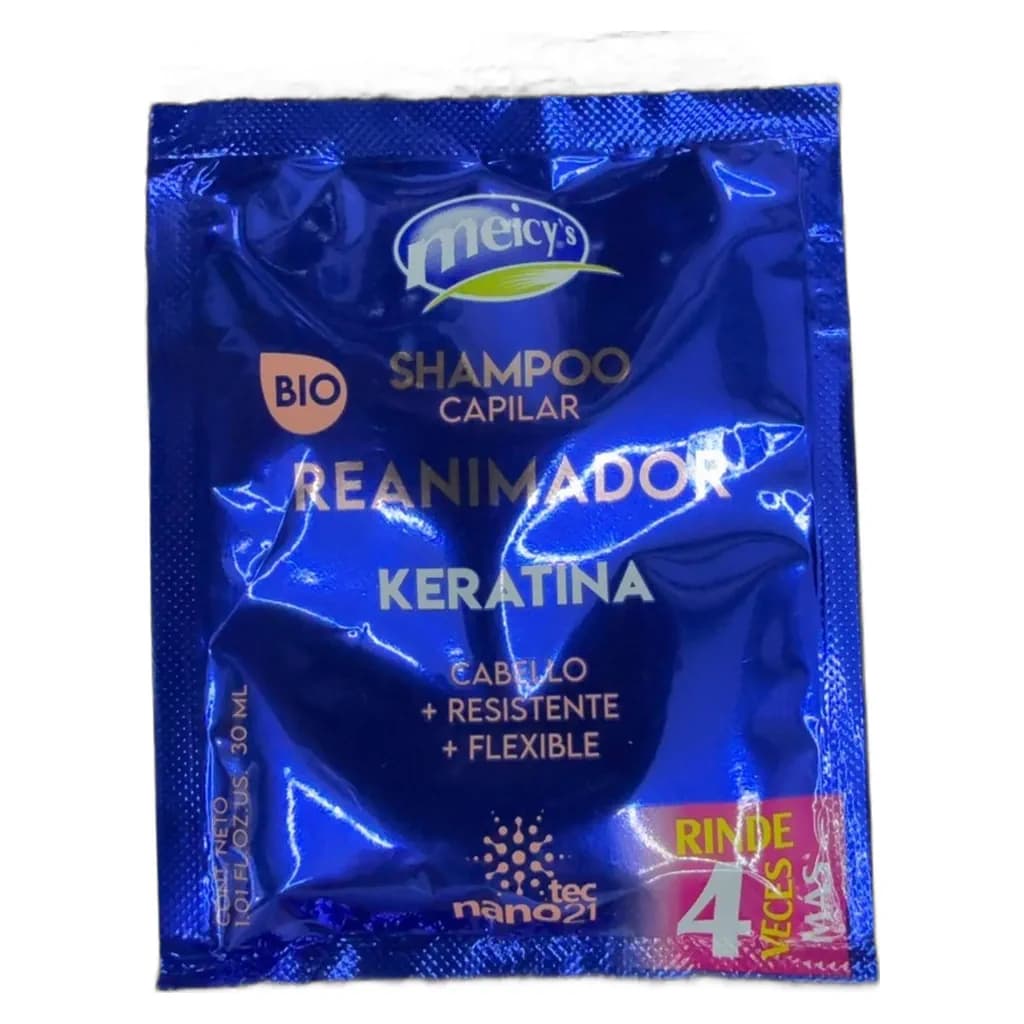 Shampoo Capilar Reanimador Keratina Meicy's Bio 30ml