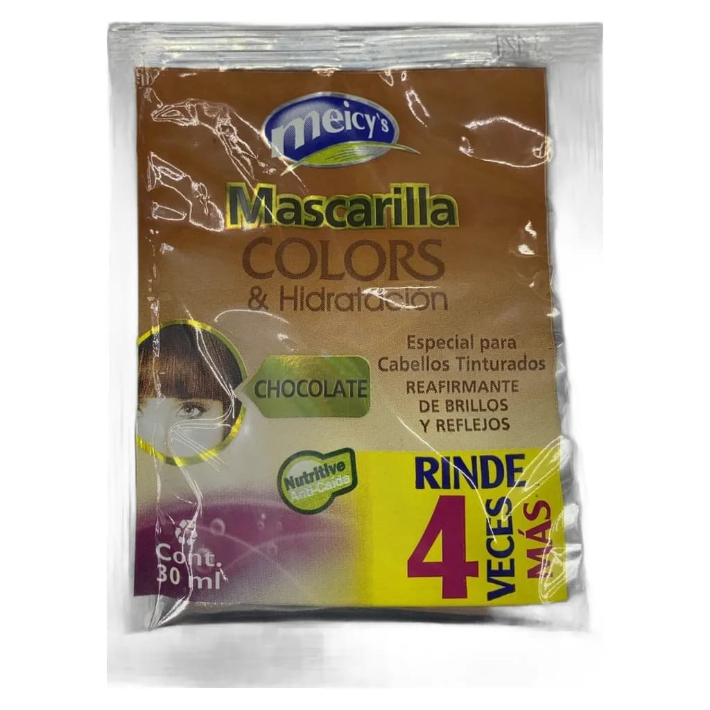 Mascarilla Meicy's Colors & Hidratación Chocolate 30ml