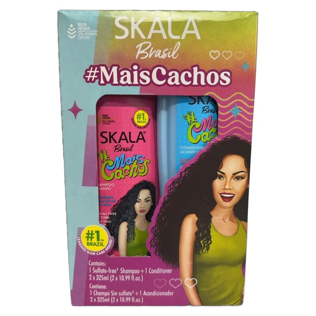 Skala Brasil #MaisCachos Kit Shampoo + Acondicionador