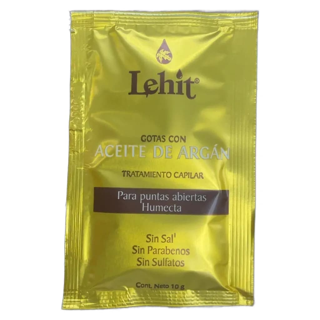 Lehit Gotas con Aceite de Argán Tratamiento Capilar 10g